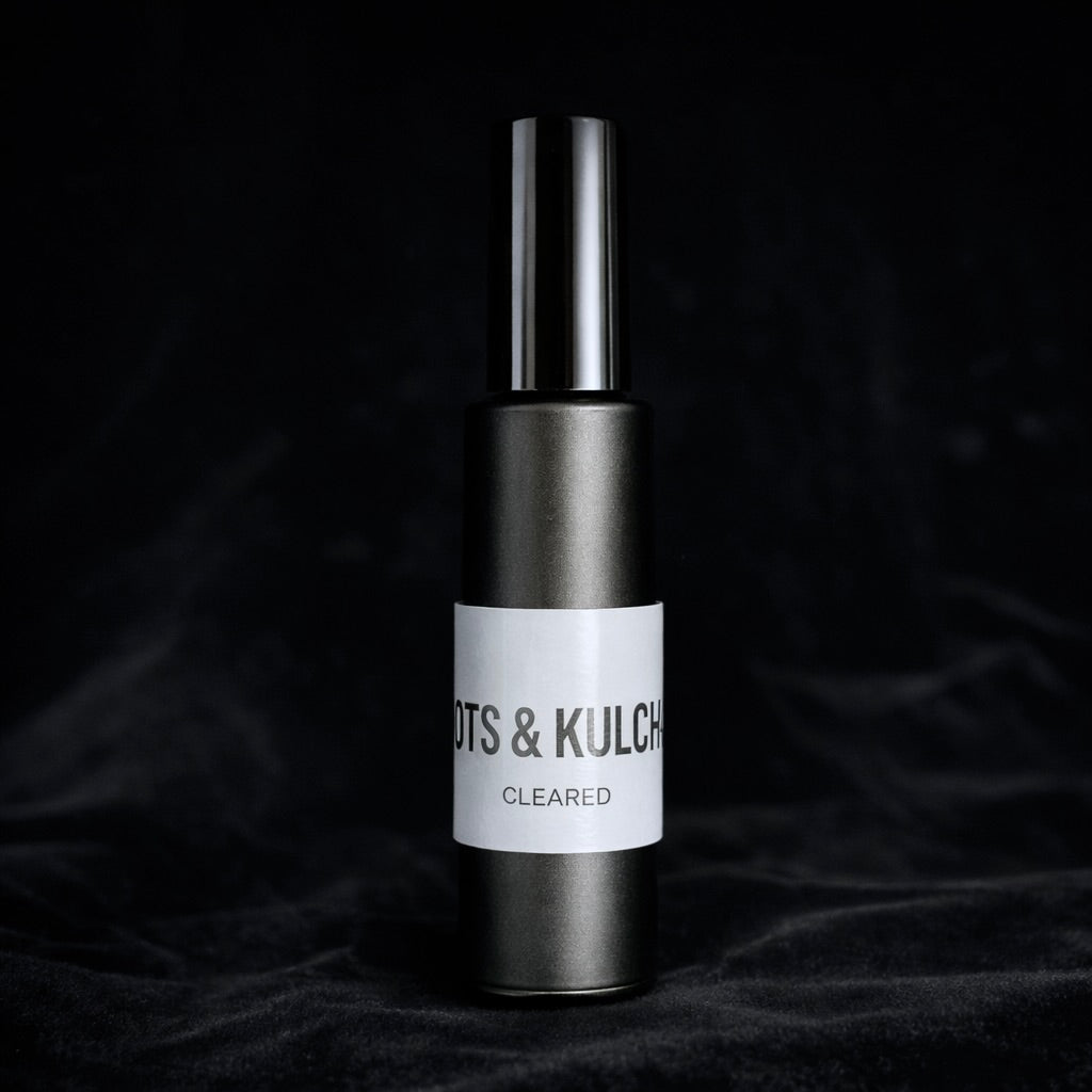 Bottle with a label on a dark background