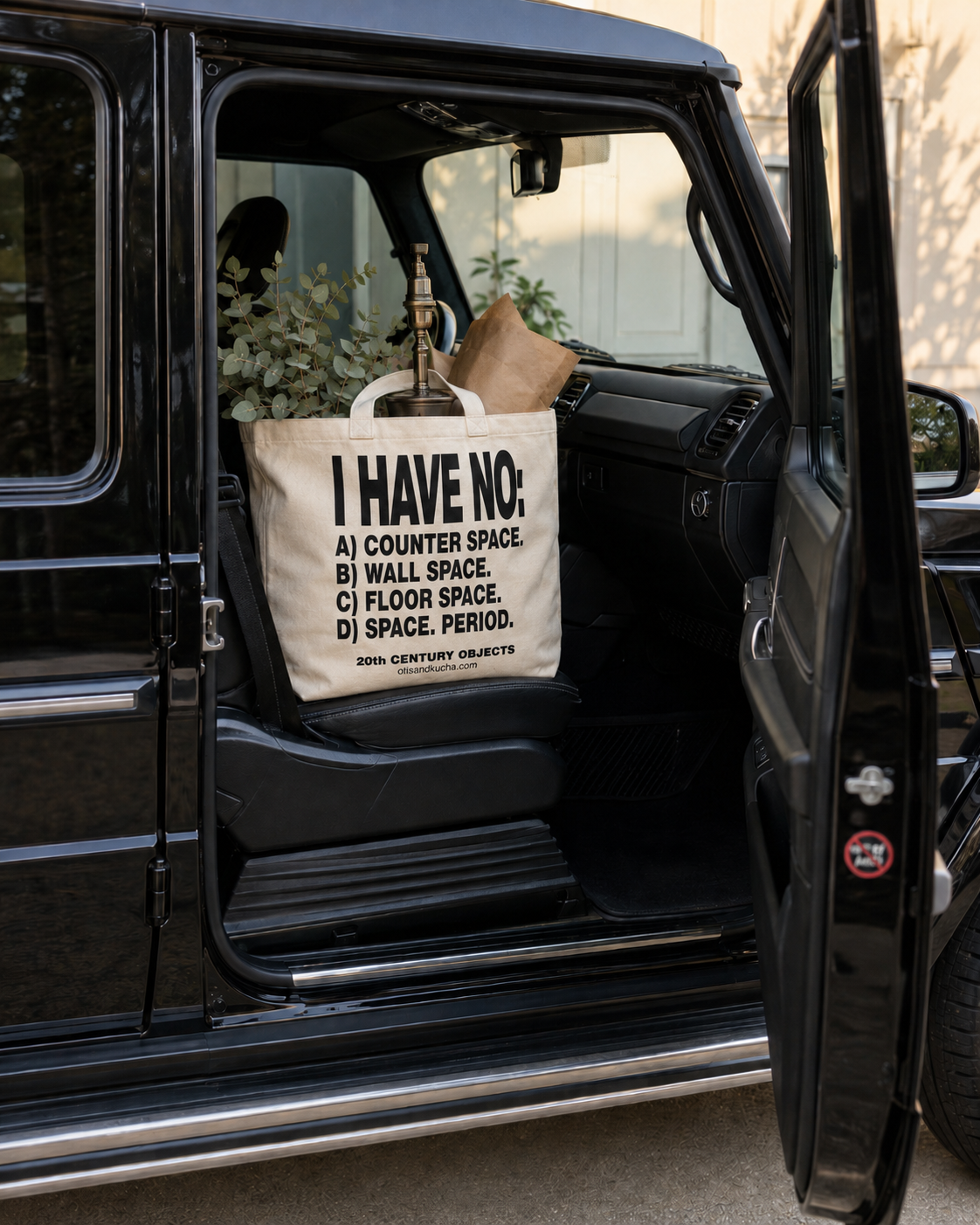 I HAVE NO: Oversized Canvas Tote