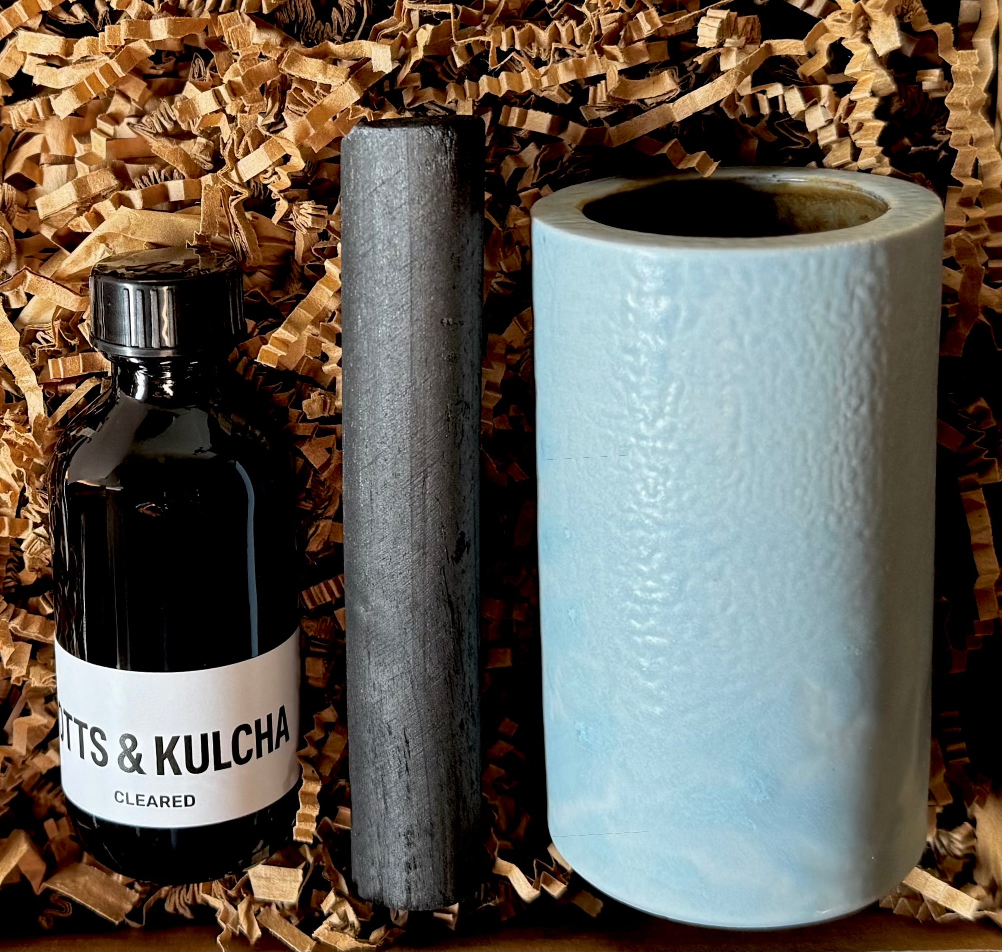 Grigio Celeste Diffuser Vessel + Oil Set