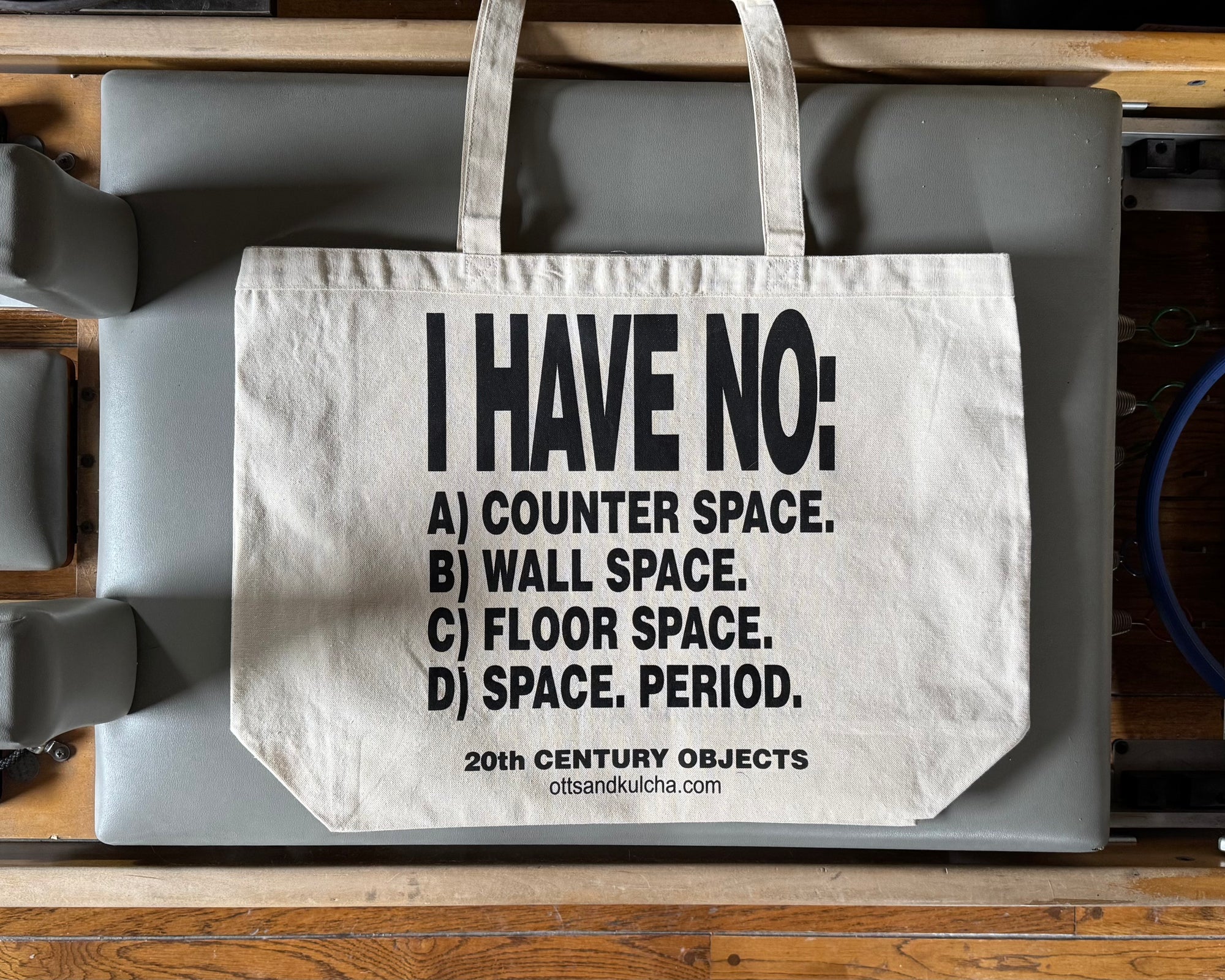 I HAVE NO: Oversized Canvas Tote