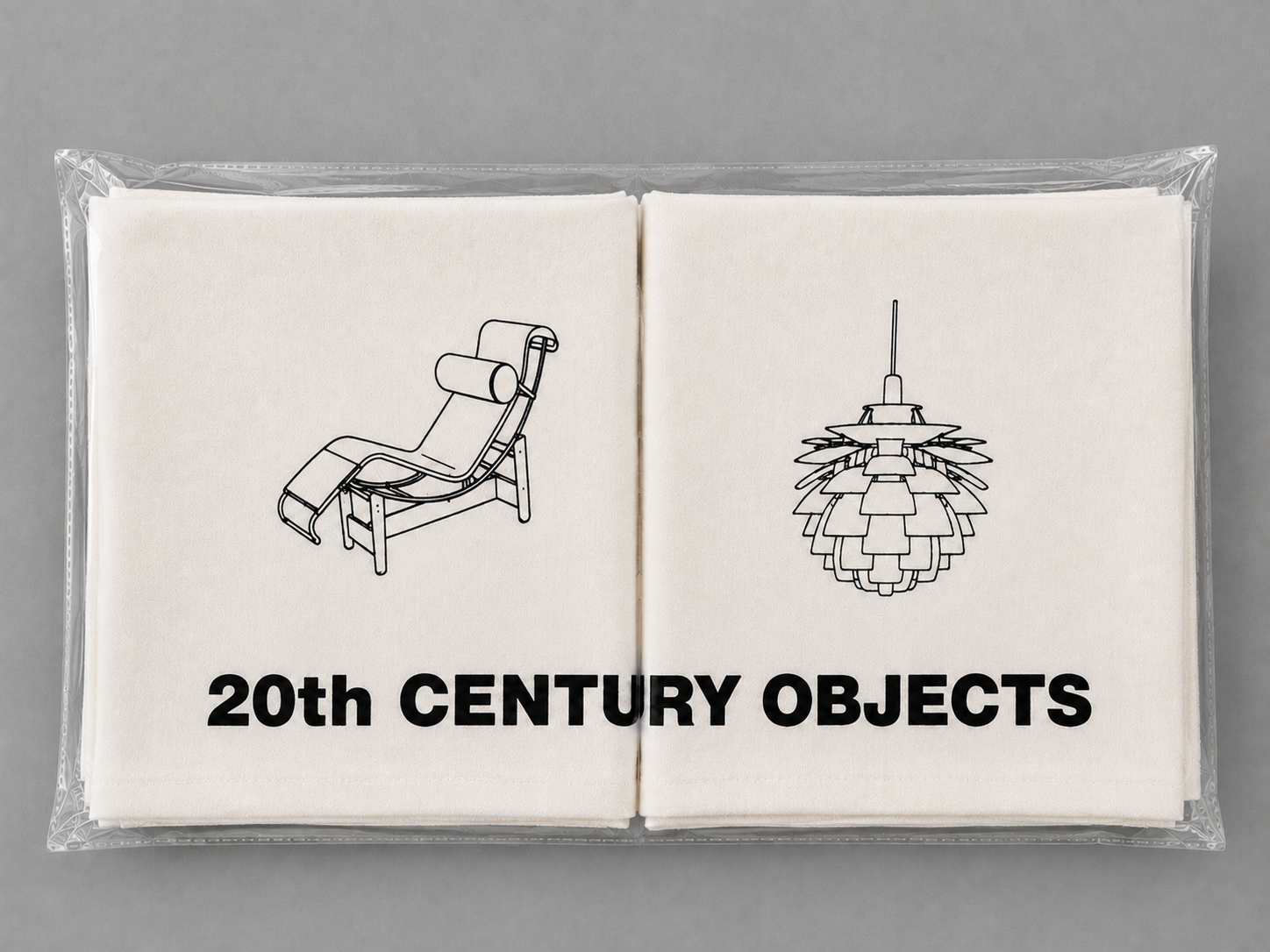 Icons Tea Towels 01: Lamps + Chairs